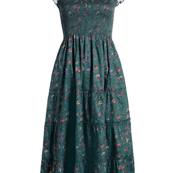 Hill House Home Dresses & Skirts - Hill House Ellie Nap Dress in Fleur Chintz Green